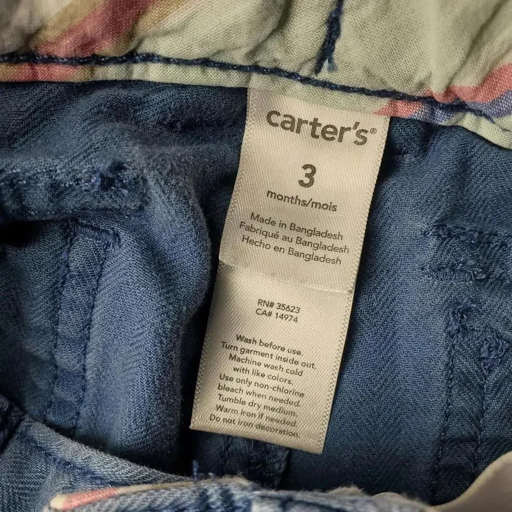 Carter's Blue Ahoy Mate Baby Boys Outfit Size 3M